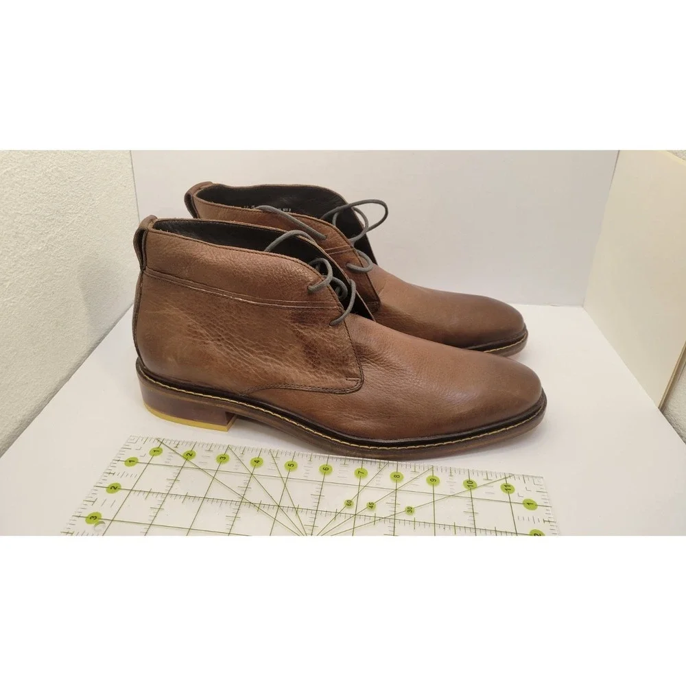 Cole Haan C11080 Chukka Boots Mens 12M Brown Leather Ankle Lace Up